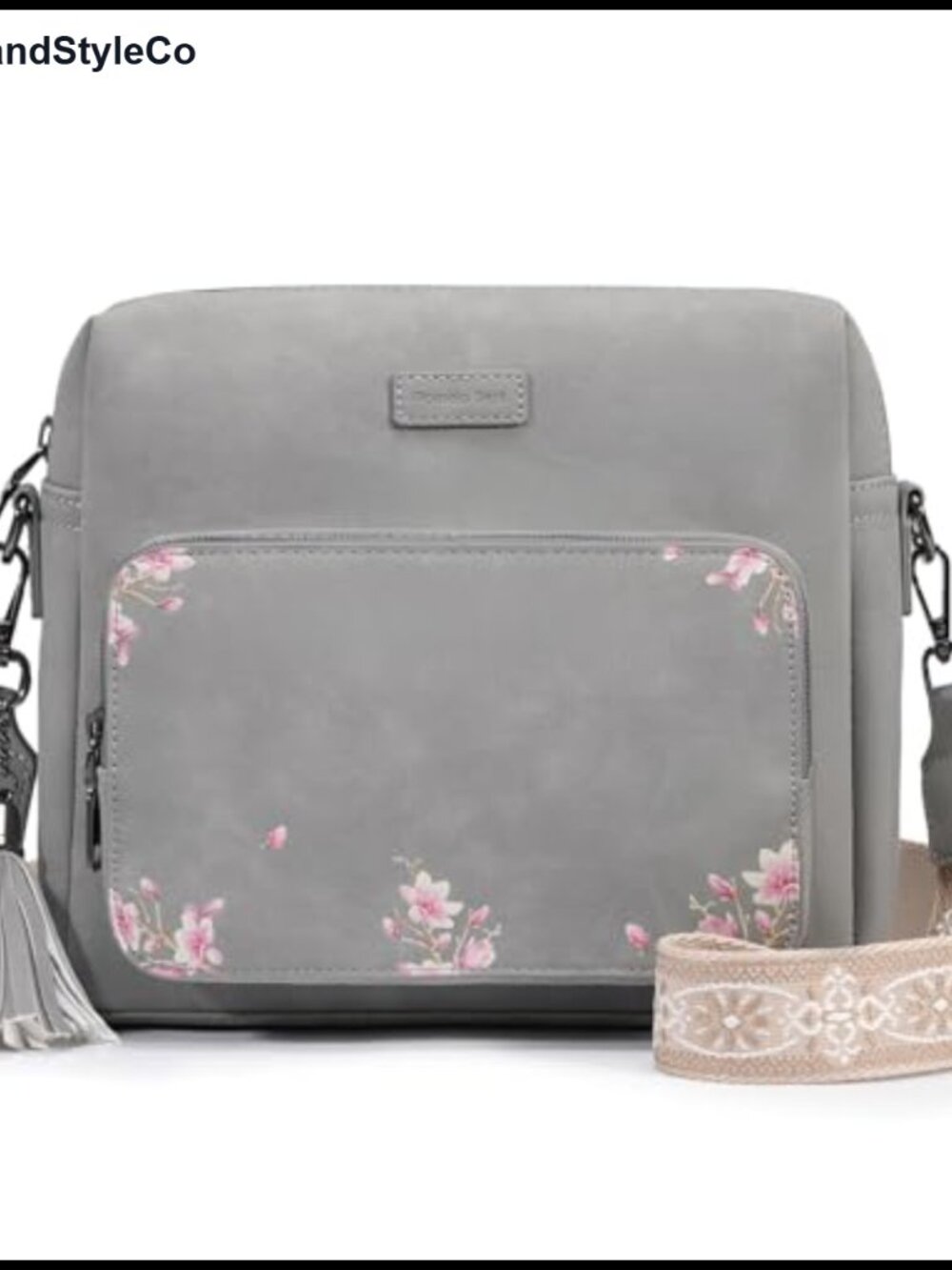 Crossbody Bag Women Suede Leather RFID Travel Shoulder Bag